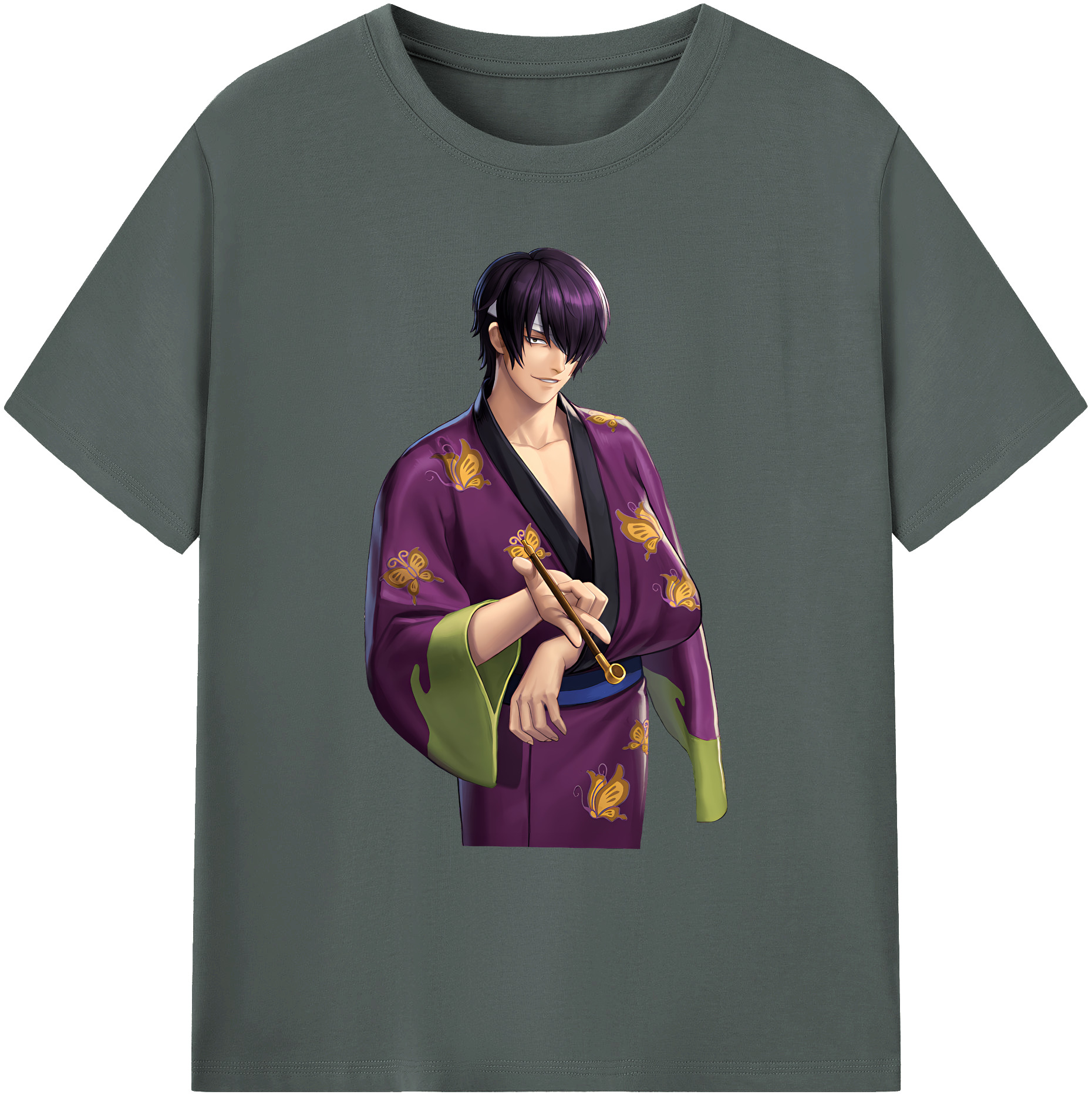 （画像用） ぎんたま 坂田銀時（さかたぎんとき） 神楽 志村新八（しむら しんぱち） GINTAMA Sakata Gintoki Kagura Shimura Shinpachi 綿100％ メンズ半袖Tシャツ｜肌触りやわらか＆通気性